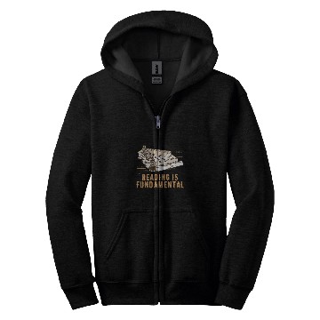 Discover Reading Is Fundamental Bookworm Librarian Book Lover 21 Zip Hoodies