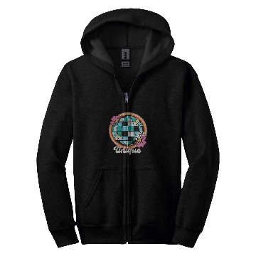 Discover Womens uniques Womens Creative Expression Graphic Retro Disco Ball Zip Hoodies