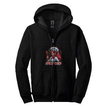 Discover Spicy Chef Redhead Funny Graphic Tees Zip Hoodies