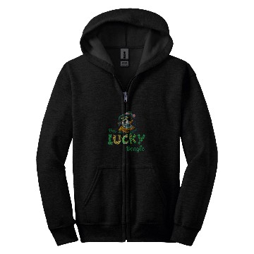 Discover Magical Beagle Gnome A St  Patricks Day Transformation 3 Zip Hoodies