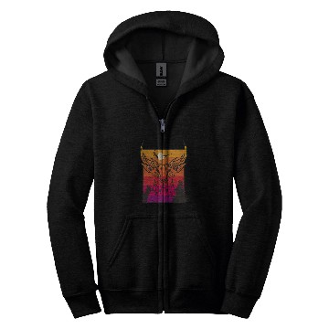 Discover Outdoor Hiking Mountaineering Climbing Conquer the Peak 6 Zip Hoodies