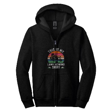 Discover This is My Lawn Mowing Grass Garden Yard Mower Farmer Gift Zip Hoodies