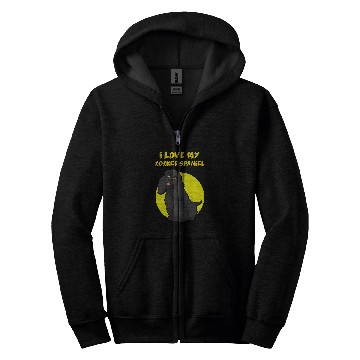 Discover I Love My Black Cocker Spaniel Zip Hoodies