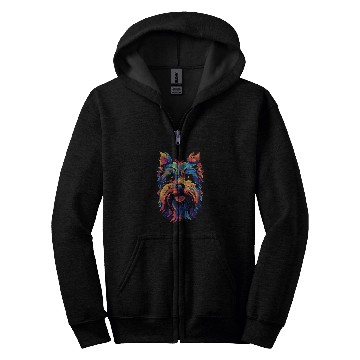 Discover Yorkshire Terrier Color Yorkie Zip Hoodies
