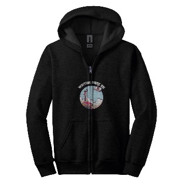 Discover Writing Mode On Book Author Writer Zip Hoodies