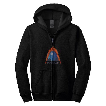 Discover Wanderlust For Tent Camping Buddies Explore Funny Camping Zip Hoodies