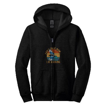 Discover Wing birdwatching birder outdoor birdwatcher birding 6 Zip Hoodies