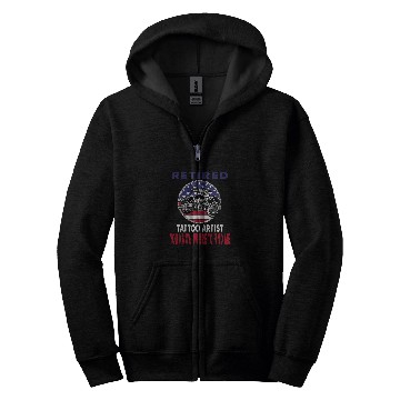 Discover Retired Tattoo Artist Find Me Motorcycle Biker Zip Hoodies