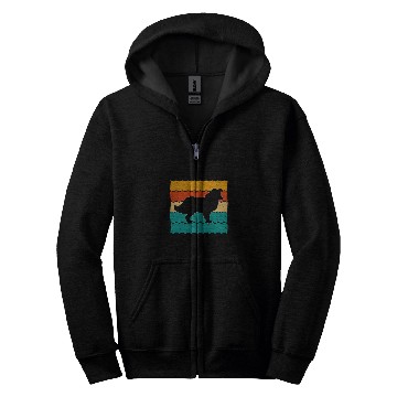 Discover Rough Collie Retro vintages 70s 80s Style Zip Hoodies