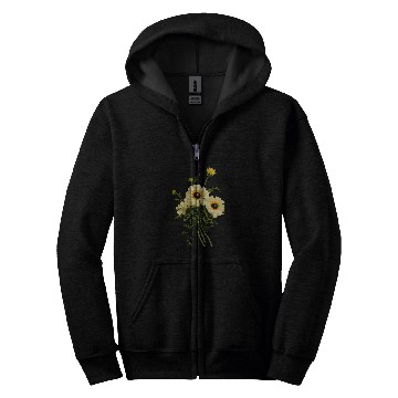 Discover Marguerites Daisy Spring Summer Daisies Flower Art Zip Hoodies