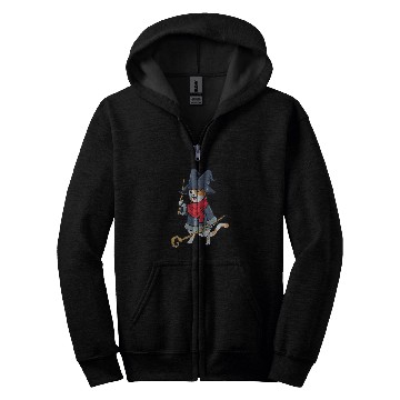 Discover Wizard and magician 2magic cat Zip Hoodies