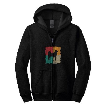 Discover Norwegian Elkhound Retro vintages 70s 80s Style 2 Zip Hoodies