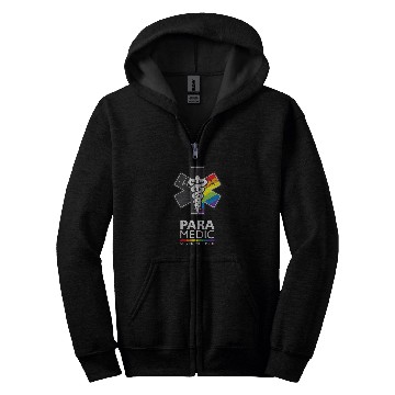 Discover Paramedic Serving With Pride Rainbow Gay LGBT EMS Zip Hoodies