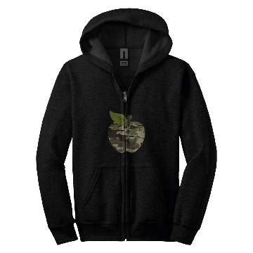 Discover Apple Camoflauge Student Teacher Camo Military Tactical Boys Zip Hoodies