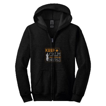 Discover Keep Calm My Sister Is A nurses Stethoscope Nursing Student Zip Hoodies