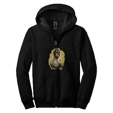 Discover Monkey Playing Forest Zip Hoodies