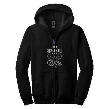 Discover Pickleball Wife Atheltic Racket Pickle Sport Coach Zip Hoodies