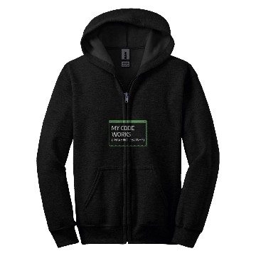 Discover My Code Works I Have No Idea Why Programming Programmer Zip Hoodies