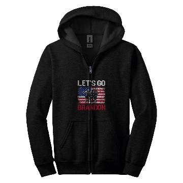 Discover Lets Go Brandon Firefighter Zip Hoodies
