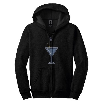 Discover Martini Glass Green Olive Bartender Vodka Gin Cocktail Drink 23 Zip Hoodies