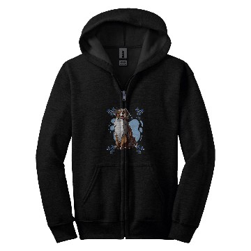Discover Mens Aussie Art Drawing Stars Boys Australian Shepherd Zip Hoodies