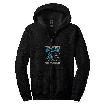 Discover Mushroom Driven Astronaut Funny Mushroom Zip Hoodies