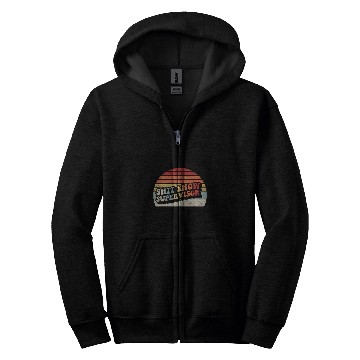 Discover Retro Shit Show Supervisor Hilarious vintages For Adults Zip Hoodies