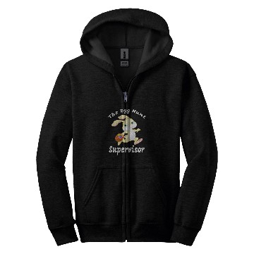 Discover The Egg Hunt Supervisor Easter Day Hunt Easter Bunny Zip Hoodies
