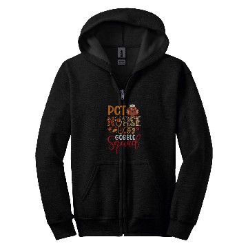 Discover PCT nurses Gobble Squad Thanksgiving Leopard Matching Family Zip Hoodies