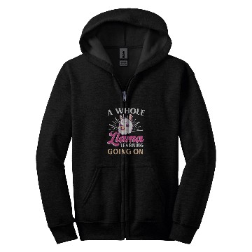 Discover Funny School Learning Llama Pun Teacher Student Joke Zip Hoodies