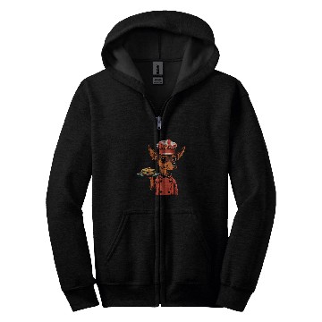 Discover Miniature Pinscher Chef Funny Dog Cooking Zip Hoodies