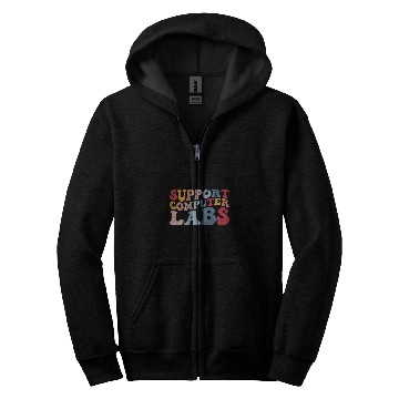 Discover Support Computer Labs Developer Programmer Zip Hoodies