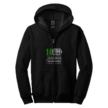 Discover Binary Code Funny Programmer Saying Coding Zip Hoodies
