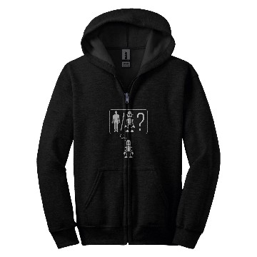 Discover artificial life robot humanlike a i  computer science Zip Hoodies