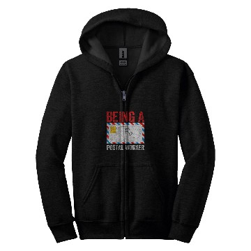 Discover Being A Postal Worker Zip Hoodies