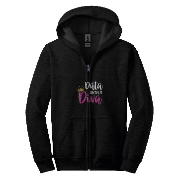 Discover Data Driven Diva swag for Science of Reading Teacher Zip Hoodies