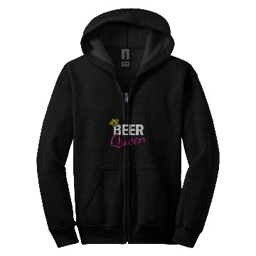 Discover Beer Queen Drinking Party Student College Alcohol Zip Hoodies