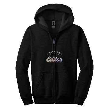 Discover Proud Editor Job Zip Hoodies