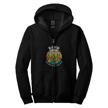 Discover Bend Drinking Squad Oregon Craft Beer OR Brewer Party Zip Hoodies