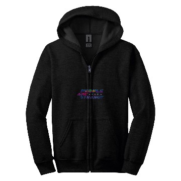 Discover People Are Strange Space Man or Astronaut Zip Hoodies