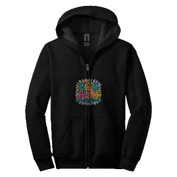 Discover Egg Hunt Supervisor Fun Happy Easter Style Zip Hoodies