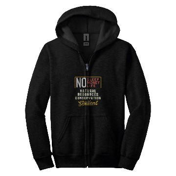Discover Funny Natural Resources Conservation Major Studen Zip Hoodies