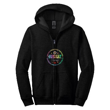 Discover Groovy nursesry nurses RN nurses Inspirational Life Zip Hoodies