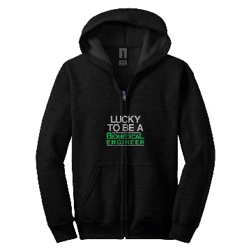 Discover Biomedicals Engineer Lucky Funny Engineering 1 Zip Hoodies