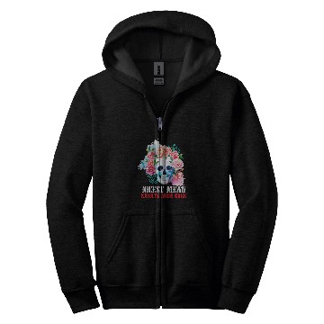 Discover Karate Mom Nicest Mean Candy Skull Zip Hoodies