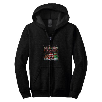 Discover Respiratory Therapist Santa Christmas Lungs RT nurses Xmas Zip Hoodies