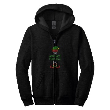 Discover Assistant Principal Elf Matching Pajamas Christmas Teacher Zip Hoodies