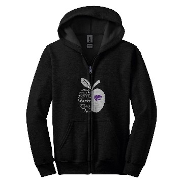 Discover Kansas State Wildcats Teacher Ever Half Apple Zip Hoodies