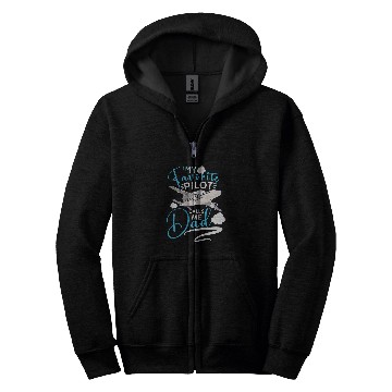 Discover Pilot Aviation Airplane Airline Captain Aviator Aircraft 1 Zip Hoodies