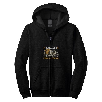 Discover Concrete Mixer Truck Driver Chaos Creator Construction Zip Hoodies